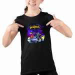 Fashion, accesorii si bijuterii - Copii - Imbracaminte copii - Tricouri copii - Tricou Copii Fete Batwheels Dream Team Batroti Batman Robin, negru, marime XS Copii - Infinity.ro