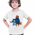 Fashion, accesorii si bijuterii - Copii - Imbracaminte copii - Tricouri copii - Tricou Copii Baieti Paddington Stitch Chitara, alb, marime XS Copii - Infinity.ro