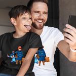 Fashion, accesorii si bijuterii - Copii - Imbracaminte copii - Tricouri copii - Tricou Copii Baieti Paddington Stitch Chitara, alb, marime XS Copii - Infinity.ro