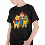 Fashion, accesorii si bijuterii - Copii - Imbracaminte copii - Tricouri copii - Tricou Copii Baieti Paddington Winnie the Pooh Franklin Testoasa, negru, marime S Copii - Infinity.ro