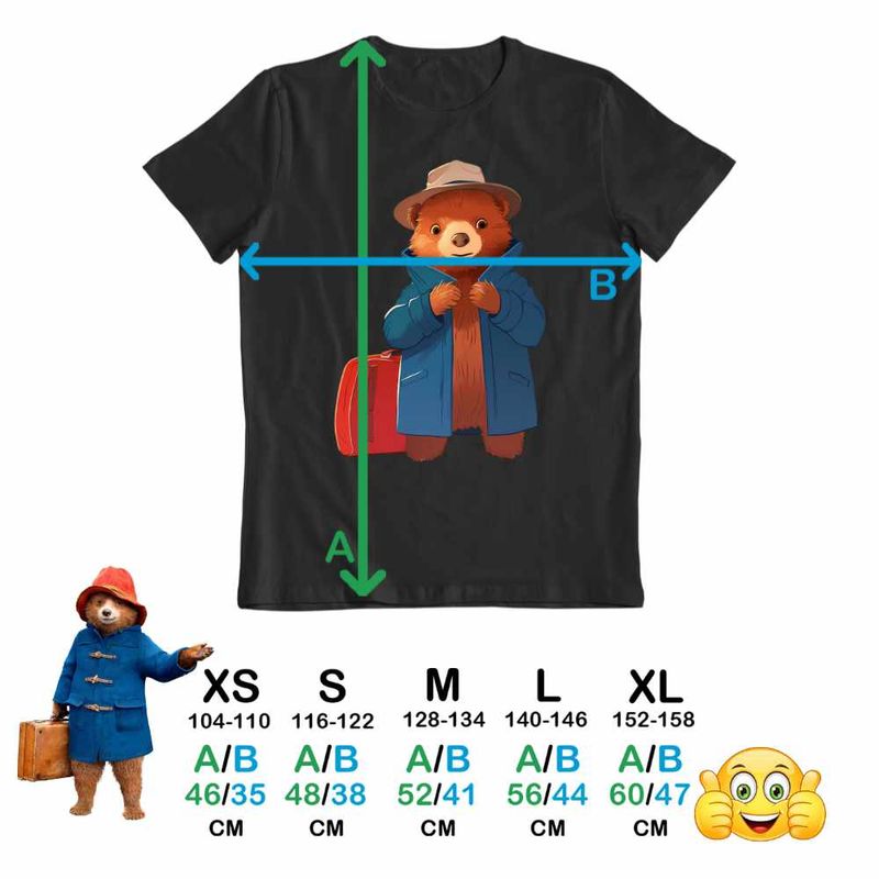 Fashion, accesorii si bijuterii - Copii - Imbracaminte copii - Tricouri copii - Tricou Copii Baieti Paddington Urs America de sud Excursie, negru, marime L Copii - Infinity.ro