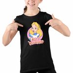 Fashion, accesorii si bijuterii - Copii - Imbracaminte copii - Tricouri copii - Tricou Copii Fete Alice Tara Minunilor , negru, marime XL Copii - Infinity.ro