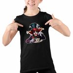Fashion, accesorii si bijuterii - Copii - Imbracaminte copii - Tricouri copii - Tricou Copii Fete Alice Tara Minunilor Palarierul Nebun, negru, marime L Copii - Infinity.ro