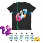 Fashion, accesorii si bijuterii - Copii - Imbracaminte copii - Tricouri copii - Tricou Copii Baieti Alice Tara Minunilor Six Seven Sase Sapte 67, negru, marime M Copii - Infinity.ro