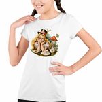 Fashion, accesorii si bijuterii - Copii - Imbracaminte copii - Tricouri copii - Tricou Copii Fete Alice Tara Minunilor Aventuri, alb, marime M Copii - Infinity.ro