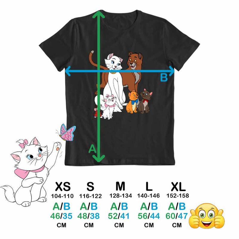 Fashion, accesorii si bijuterii - Copii - Imbracaminte copii - Tricouri copii - Tricou Copii Baieti Pisicile Aristocrate Ducesa Familie, negru, marime XS Copii - Infinity.ro