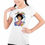 Fashion, accesorii si bijuterii - Copii - Imbracaminte copii - Tricouri copii - Tricou Copii Fete Aladdin Lampa Fermecata Ali Baba Aladin, alb, marime S Copii - Infinity.ro