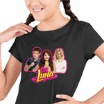 Fashion, accesorii si bijuterii - Copii - Imbracaminte copii - Tricouri copii - Tricou Copii Fete Soy Luna Matteo Ambar, negru, marime S Copii - Infinity.ro