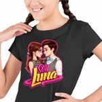 Fashion, accesorii si bijuterii - Copii - Imbracaminte copii - Tricouri copii - Tricou Copii Fete Soy Luna Valente Love, negru, marime XS Copii - Infinity.ro