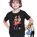 Fashion, accesorii si bijuterii - Copii - Imbracaminte copii - Tricouri copii - Tricou Copii Baieti Soy Luna Nina Best Friends, negru, marime M Copii - Infinity.ro