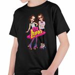 Fashion, accesorii si bijuterii - Copii - Imbracaminte copii - Tricouri copii - Tricou Copii Baieti Soy Luna Nina Best Friends, negru, marime M Copii - Infinity.ro