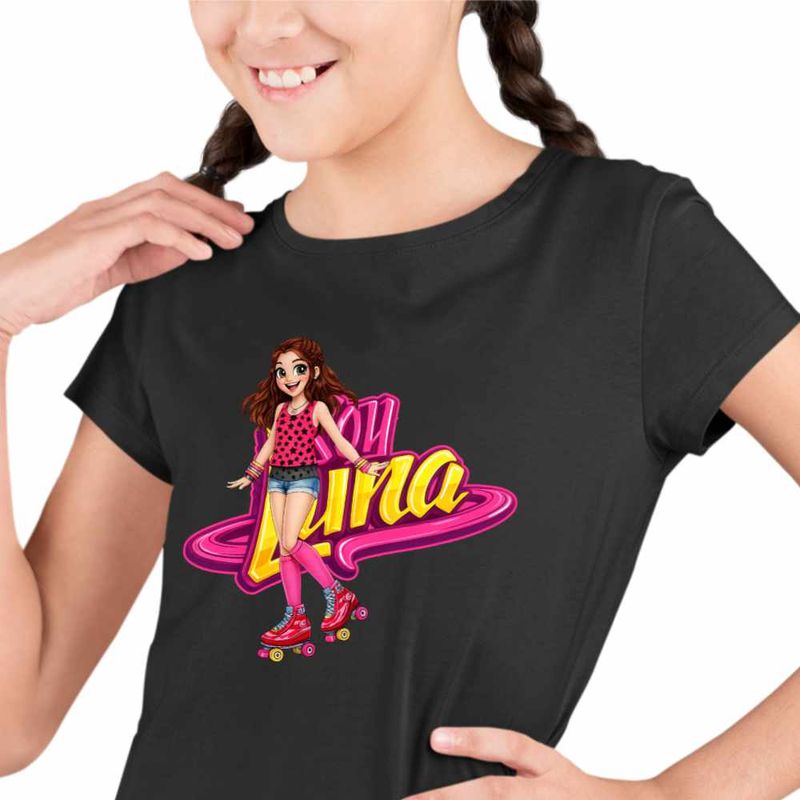 Fashion, accesorii si bijuterii - Copii - Imbracaminte copii - Tricouri copii - Tricou Copii Fete Soy Luna Argentina, negru, marime XL Copii - Infinity.ro