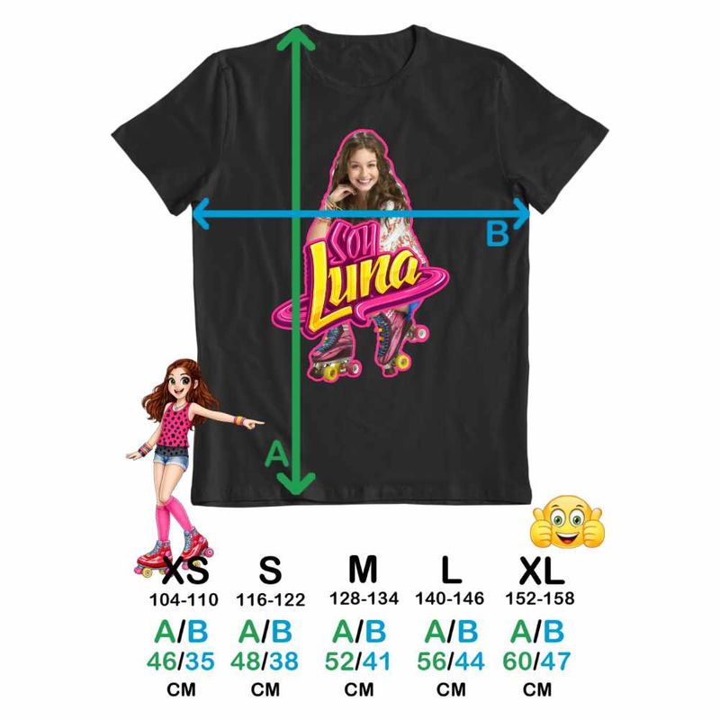Fashion, accesorii si bijuterii - Copii - Imbracaminte copii - Tricouri copii - Tricou Copii Fete Soy Luna Happy Life, negru, marime S Copii - Infinity.ro