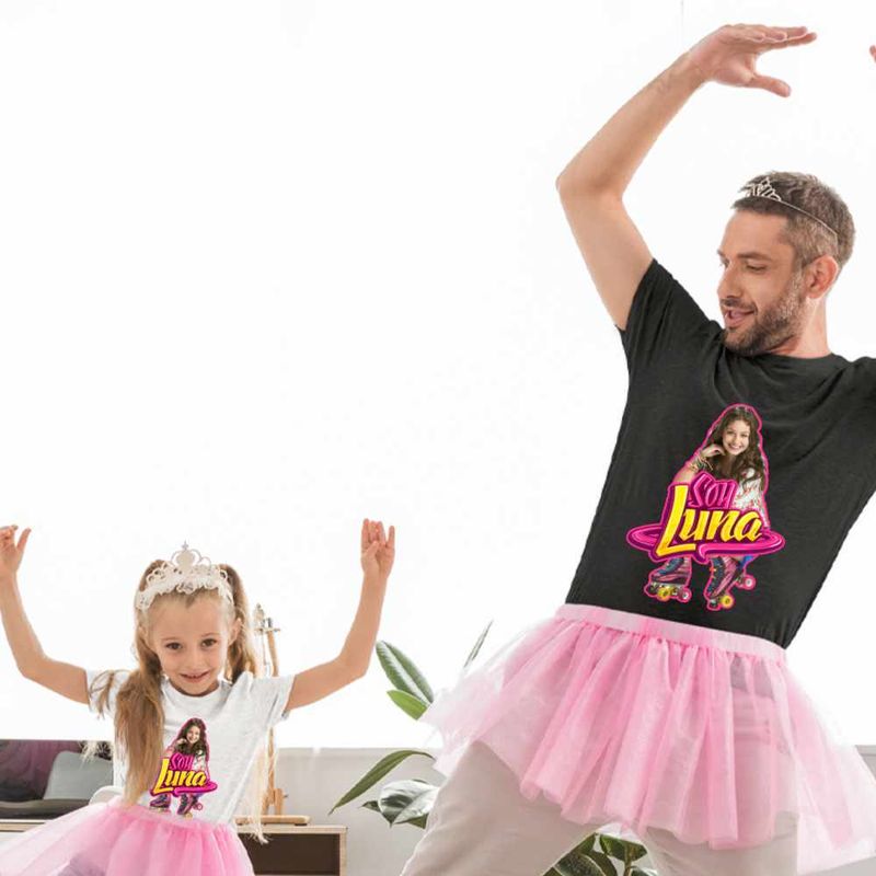 Fashion, accesorii si bijuterii - Copii - Imbracaminte copii - Tricouri copii - Tricou Copii Fete Soy Luna Happy Life, negru, marime S Copii - Infinity.ro
