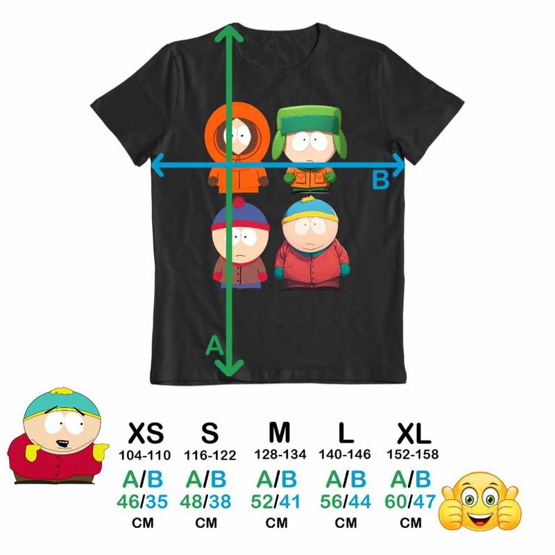 Fashion, accesorii si bijuterii - Copii - Imbracaminte copii - Tricouri copii - Tricou Copii Baieti South Park Dream Team, negru, marime XS Copii - Infinity.ro