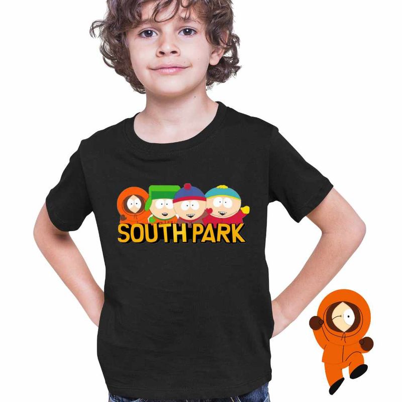 Fashion, accesorii si bijuterii - Copii - Imbracaminte copii - Tricouri copii - Tricou Copii Baieti South Park Trupa Baietilor, negru, marime S Copii - Infinity.ro