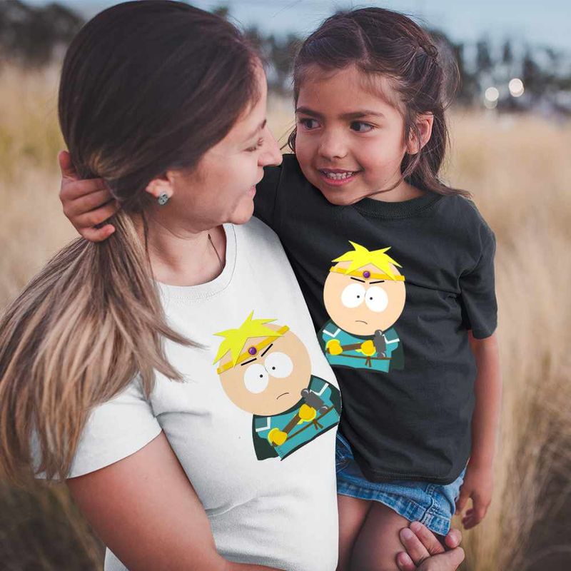 Fashion, accesorii si bijuterii - Copii - Imbracaminte copii - Tricouri copii - Tricou Copii Fete South Park Paladin Butters Fantasy Alter Ego, alb, marime M Copii - Infinity.ro