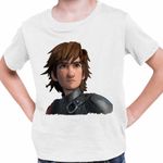 Fashion, accesorii si bijuterii - Copii - Imbracaminte copii - Tricouri copii - Tricou Copii Baieti Hiccup Viking Dragon Rider How to train your dragon, alb, marime S Copii - Infinity.ro