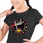 Fashion, accesorii si bijuterii - Copii - Imbracaminte copii - Tricouri copii - Tricou Copii Fete Project Hail Mary Spaceship Mission Badge, negru, marime XL Copii - Infinity.ro
