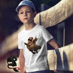 Fashion, accesorii si bijuterii - Copii - Imbracaminte copii - Tricouri copii - Tricou Copii Baieti Fishtlegs Meatlug How to train your dragon, alb, marime S Copii - Infinity.ro