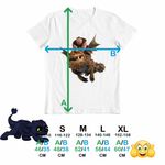 Fashion, accesorii si bijuterii - Copii - Imbracaminte copii - Tricouri copii - Tricou Copii Baieti Fishtlegs Meatlug How to train your dragon, alb, marime S Copii - Infinity.ro