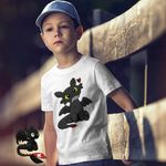 Fashion, accesorii si bijuterii - Copii - Imbracaminte copii - Tricouri copii - Tricou Copii Baieti Toothless Dragon Night Fury How to train your dragon, alb, marime S Copii - Infinity.ro