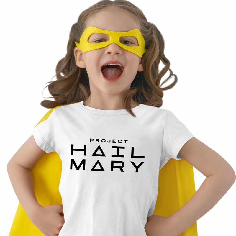 Fashion, accesorii si bijuterii - Copii - Imbracaminte copii - Tricouri copii - Tricou Copii Fete Project Hail Mary Tau Ceti Astrophage, alb, marime M Copii - Infinity.ro