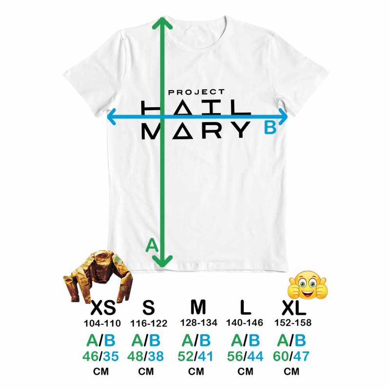 Fashion, accesorii si bijuterii - Copii - Imbracaminte copii - Tricouri copii - Tricou Copii Fete Project Hail Mary Tau Ceti Astrophage, alb, marime M Copii - Infinity.ro