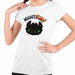Fashion, accesorii si bijuterii - Copii - Imbracaminte copii - Tricouri copii - Tricou Copii Fete Night Fury How to train your dragon, alb, marime XS Copii - Infinity.ro