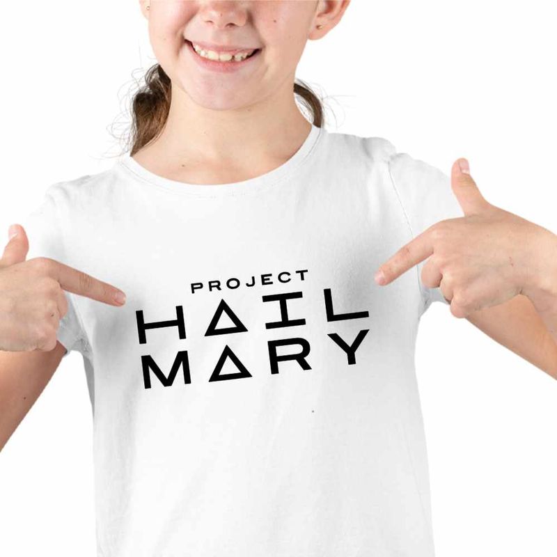 Fashion, accesorii si bijuterii - Copii - Imbracaminte copii - Tricouri copii - Tricou Copii Fete Project Hail Mary Tau Ceti Astrophage, alb, marime M Copii - Infinity.ro