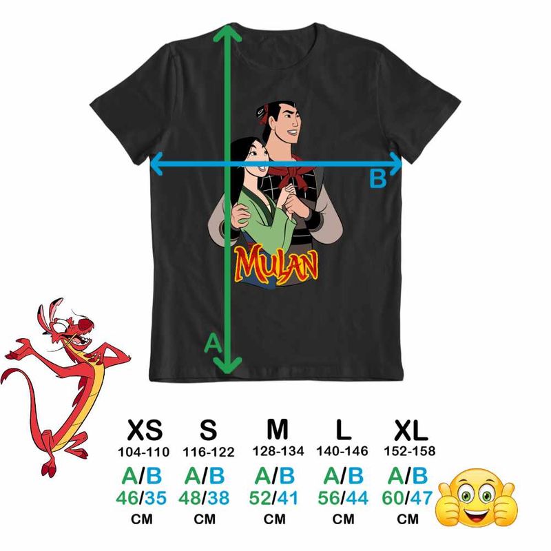 Fashion, accesorii si bijuterii - Copii - Imbracaminte copii - Tricouri copii - Tricou Copii Baieti Mulan Shang, negru, marime L Copii - Infinity.ro
