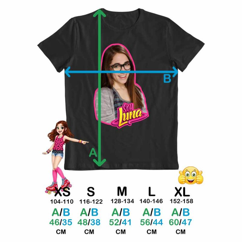 Fashion, accesorii si bijuterii - Copii - Imbracaminte copii - Tricouri copii - Tricou Copii Fete Soy Luna Nina Simonetti, negru, marime L Copii - Infinity.ro