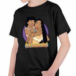 Fashion, accesorii si bijuterii - Copii - Imbracaminte copii - Tricouri copii - Tricou Copii Baieti Pocahontas Nakoma, negru, marime S Copii - Infinity.ro