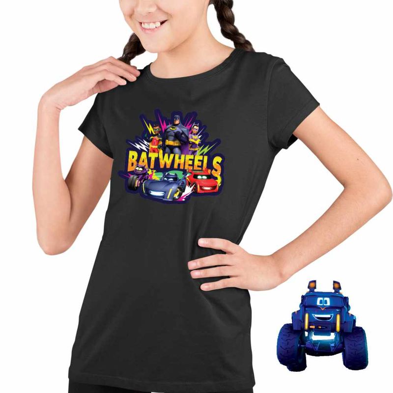 Fashion, accesorii si bijuterii - Copii - Imbracaminte copii - Tricouri copii - Tricou Copii Fete Batwheels Batroti All Team Masini, negru, marime L Copii - Infinity.ro