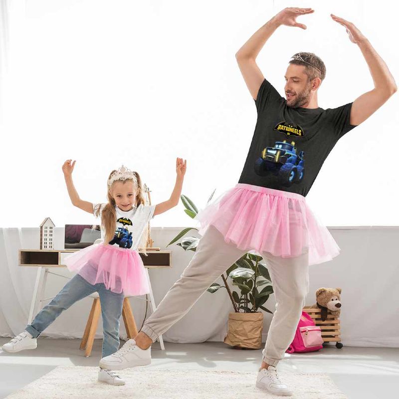 Fashion, accesorii si bijuterii - Copii - Imbracaminte copii - Tricouri copii - Tricou Copii Fete Batwheels Buff Battruck Batroti Batman Desene, negru, marime XL Copii - Infinity.ro