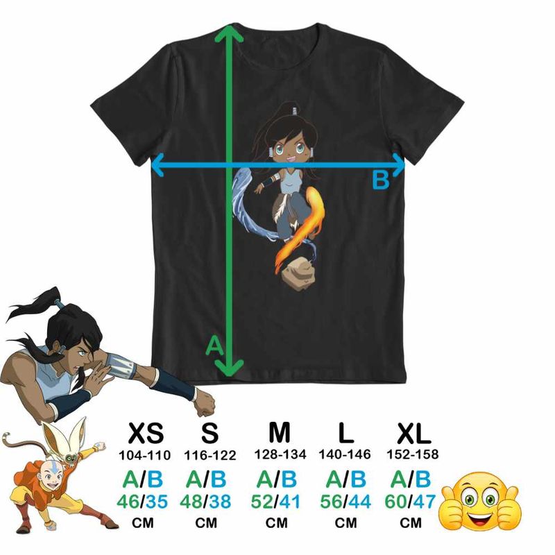 Fashion, accesorii si bijuterii - Copii - Imbracaminte copii - Tricouri copii - Tricou Copii Baieti Avatar Legenda lui Korra Reincarnare Airbender, negru, marime L Copii - Infinity.ro