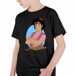 Fashion, accesorii si bijuterii - Copii - Imbracaminte copii - Tricouri copii - Tricou Copii Baieti Aladdin Ali Baba O mie si una de nopti Aladin, negru, marime S Copii - Infinity.ro