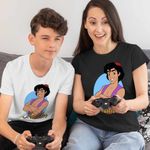 Fashion, accesorii si bijuterii - Copii - Imbracaminte copii - Tricouri copii - Tricou Copii Baieti Aladdin Ali Baba O mie si una de nopti Aladin, negru, marime S Copii - Infinity.ro