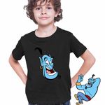 Fashion, accesorii si bijuterii - Copii - Imbracaminte copii - Tricouri copii - Tricou Copii Baieti Aladdin Genie Duh Lampa Fermecata Alibaba, negru, marime M Copii - Infinity.ro