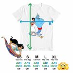 Fashion, accesorii si bijuterii - Copii - Imbracaminte copii - Tricouri copii - Tricou Copii Baieti Aladdin Duhul Lampii Genie Lamp Aladin Duh, alb, marime XL Copii - Infinity.ro