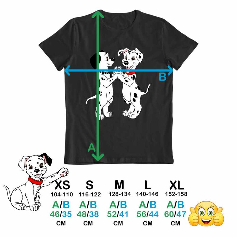 Fashion, accesorii si bijuterii - Copii - Imbracaminte copii - Tricouri copii - Tricou Copii Fete 101 Dalmatieni Joaca Catel Dalmatian Puppy, negru, marime S Copii - Infinity.ro