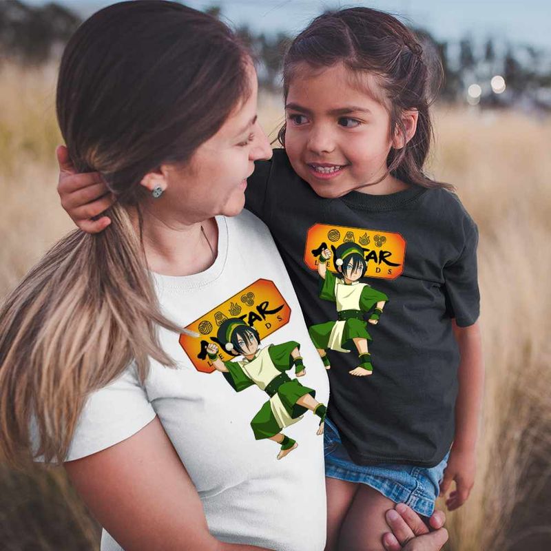Fashion, accesorii si bijuterii - Copii - Imbracaminte copii - Tricouri copii - Tricou Copii Fete Avatar Toph Bei Fong Legenda lui Aang Airbender, alb, marime M Copii - Infinity.ro
