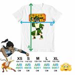 Fashion, accesorii si bijuterii - Copii - Imbracaminte copii - Tricouri copii - Tricou Copii Fete Avatar Toph Bei Fong Legenda lui Aang Airbender, alb, marime M Copii - Infinity.ro