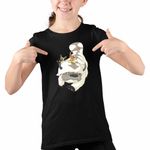 Fashion, accesorii si bijuterii - Copii - Imbracaminte copii - Tricouri copii - Tricou Copii Fete Avatar Airbender Appa Maestru Aerului Momo, negru, marime XL Copii - Infinity.ro