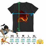 Fashion, accesorii si bijuterii - Copii - Imbracaminte copii - Tricouri copii - Tricou Copii Fete Avatar Dragon Fang Roku Anime Airbender, negru, marime XS Copii - Infinity.ro