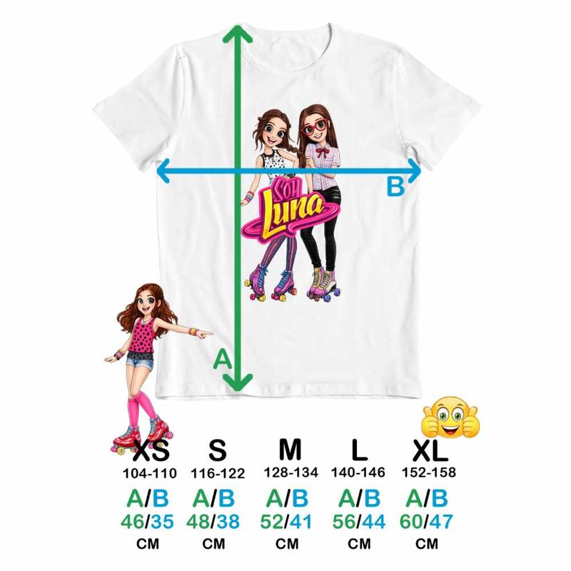 Fashion, accesorii si bijuterii - Copii - Imbracaminte copii - Tricouri copii - Tricou Copii Fete Soy Luna Nina Best Friends, alb, marime L Copii - Infinity.ro
