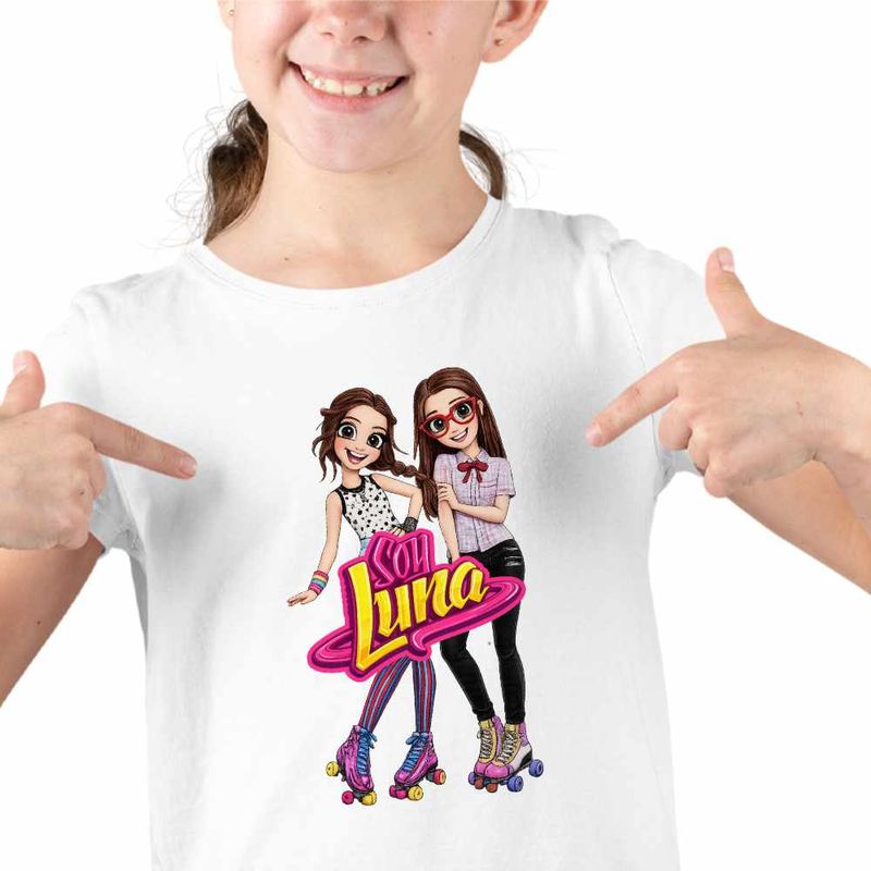Fashion, accesorii si bijuterii - Copii - Imbracaminte copii - Tricouri copii - Tricou Copii Fete Soy Luna Nina Best Friends, alb, marime L Copii - Infinity.ro