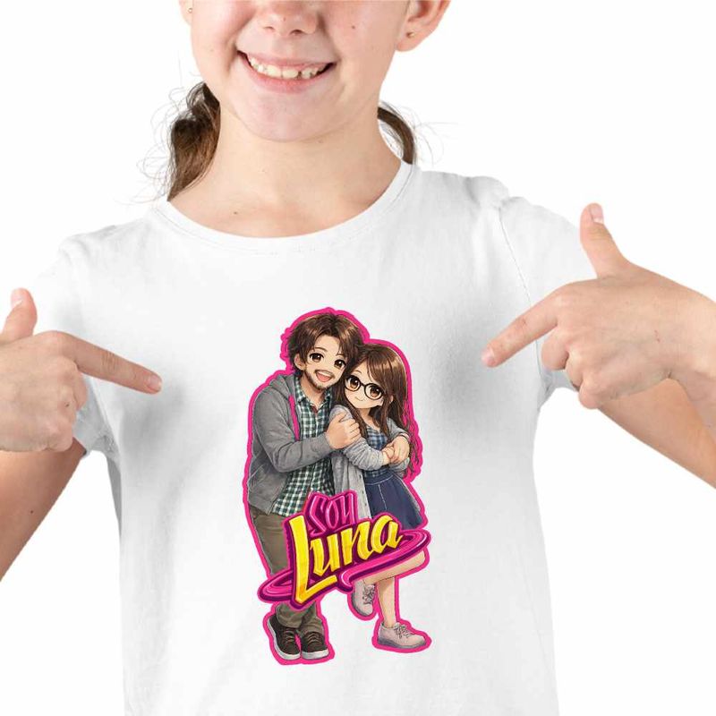 Fashion, accesorii si bijuterii - Copii - Imbracaminte copii - Tricouri copii - Tricou Copii Fete Soy Luna Niric, alb, marime M Copii - Infinity.ro