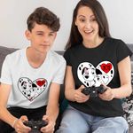 Fashion, accesorii si bijuterii - Copii - Imbracaminte copii - Tricouri copii - Tricou Copii Baieti 101 Dalmatieni Pongo Perdita Love Catei, negru, marime M Copii - Infinity.ro