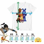 Fashion, accesorii si bijuterii - Copii - Imbracaminte copii - Tricouri copii - Tricou Copii Baieti Avatar Fnaf Freddy Last Airbender Firebender, alb, marime M Copii - Infinity.ro